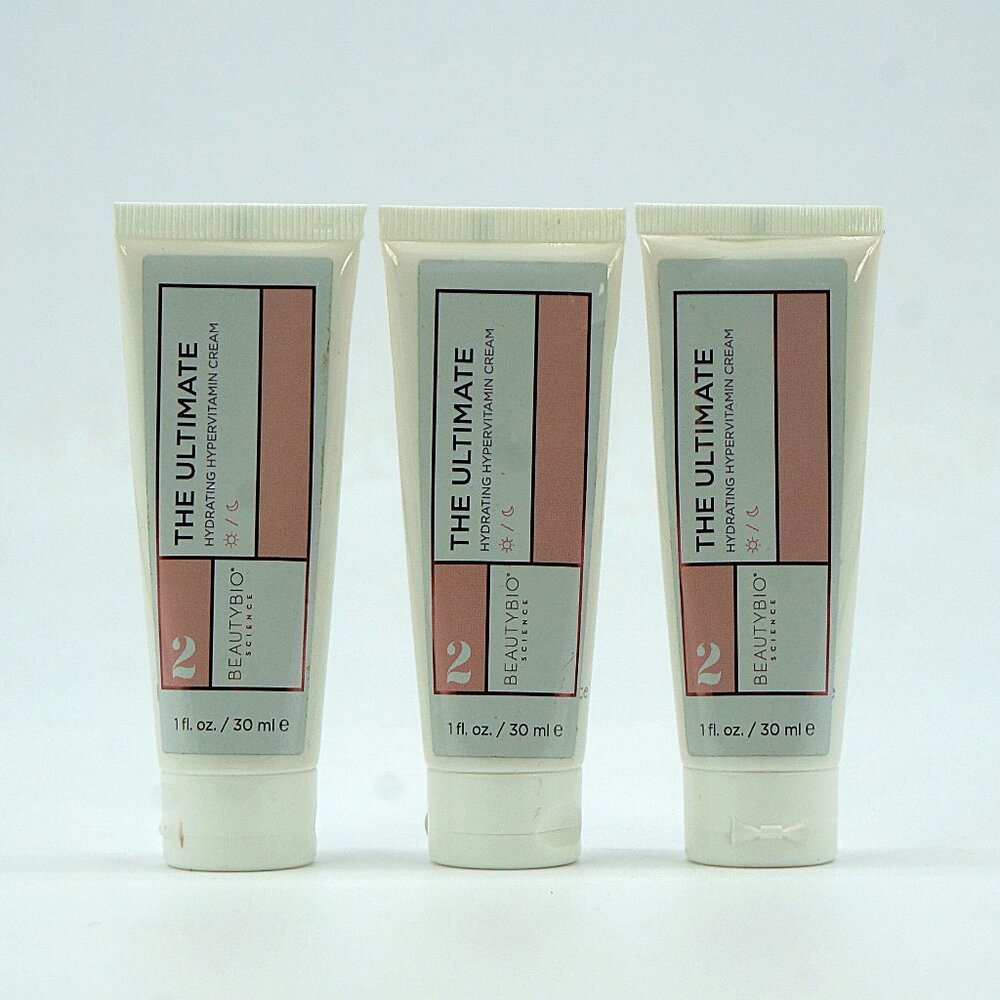 Lot‎ 3 BeautyBio Ultimate Hydrating Hypervitamin Cream 1oz NEW